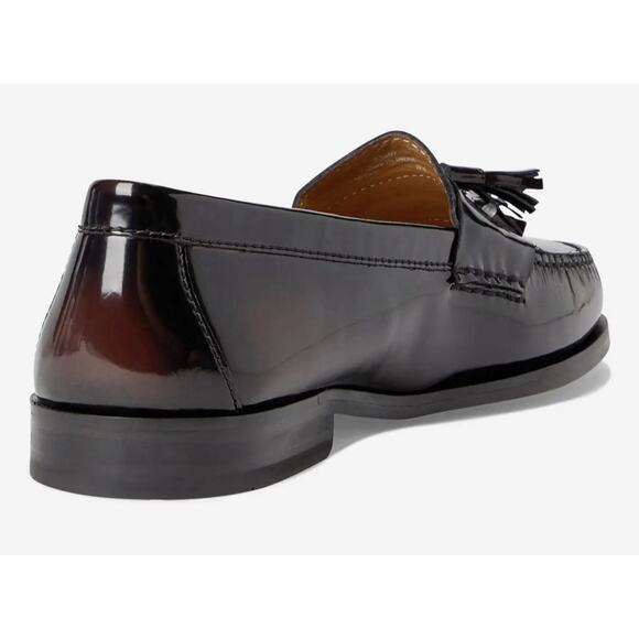 COLE HAAN Burgundy Pinch Tassel Slip On Shoes Mens Size 9.5 New Box Fast Ship main image 4